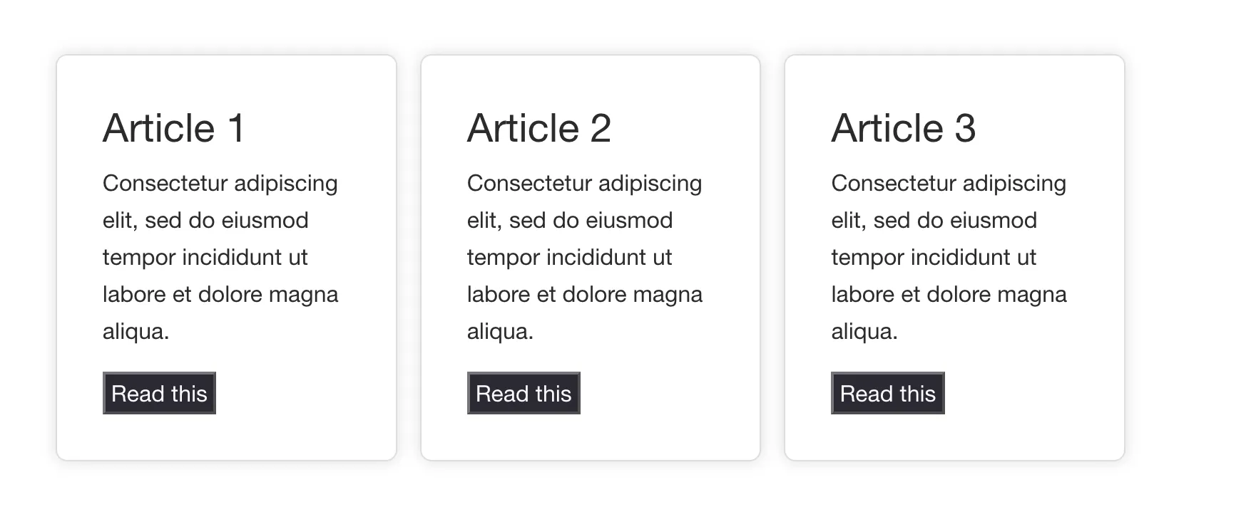 3 cards in a row 3 cards in a row