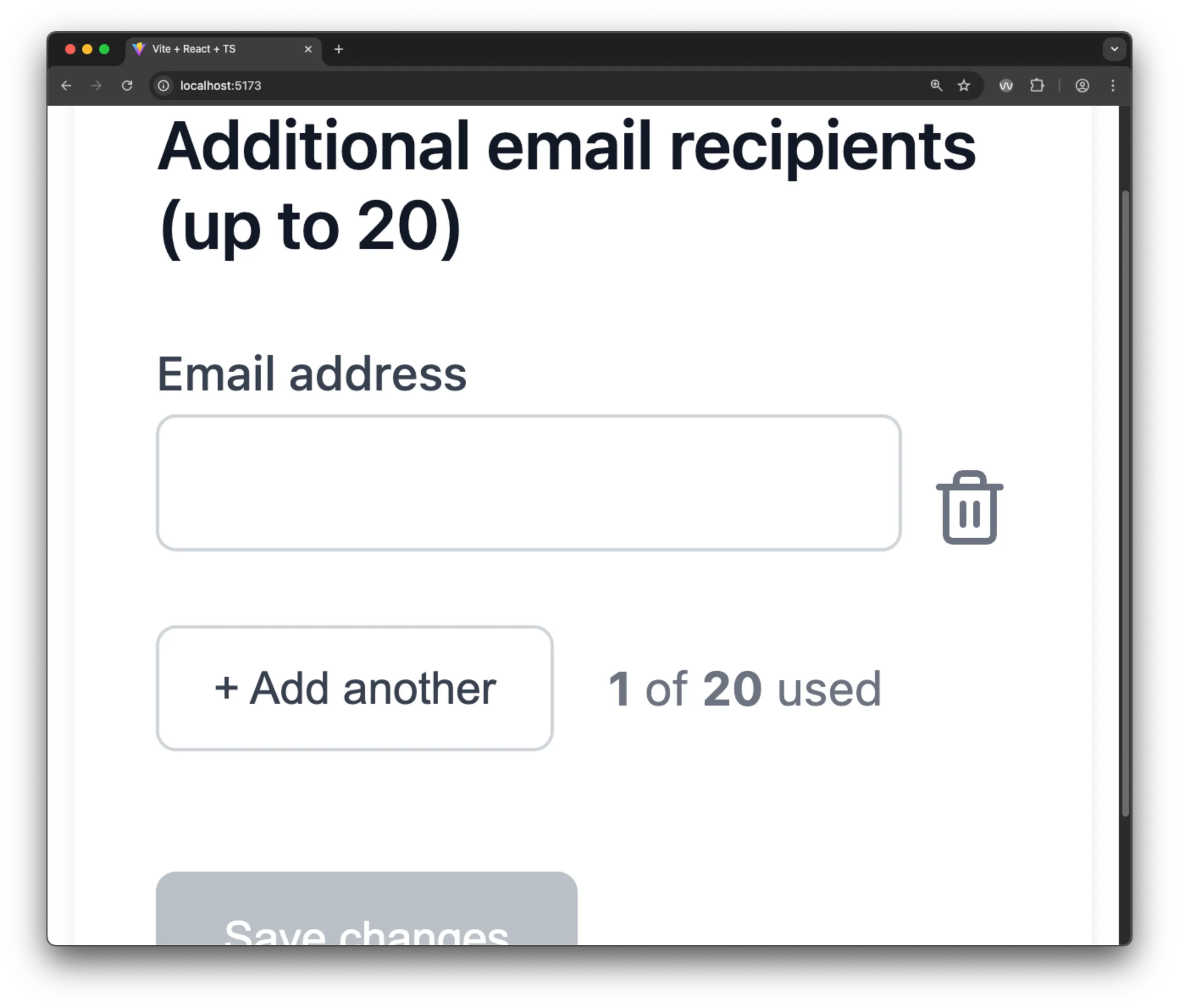 Gemini, the UI zoomed in to 400%